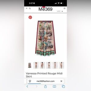 Me369 Vanessa Skirt Rome, Italy print